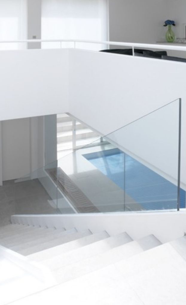 low iron glass low iron glass used for an internal glass balustrade