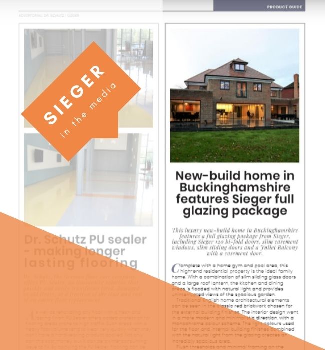 Barrington Park Gardens in i-build magazine Barrington Park Gardens new build home with Sieger full glazing package in i-build magazine
