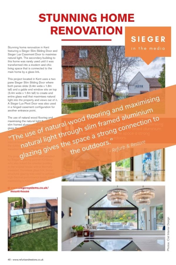 mount house home renovation project with sieger slim sliding doors featured in refurb & restore magazine mount house home renovation project with sieger slim sliding doors featured in refurb & restore magazine