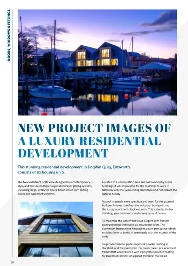 luxury residential development with marine grade aluminium glazing from Sieger luxury residential development with marine grade aluminium glazing from Sieger