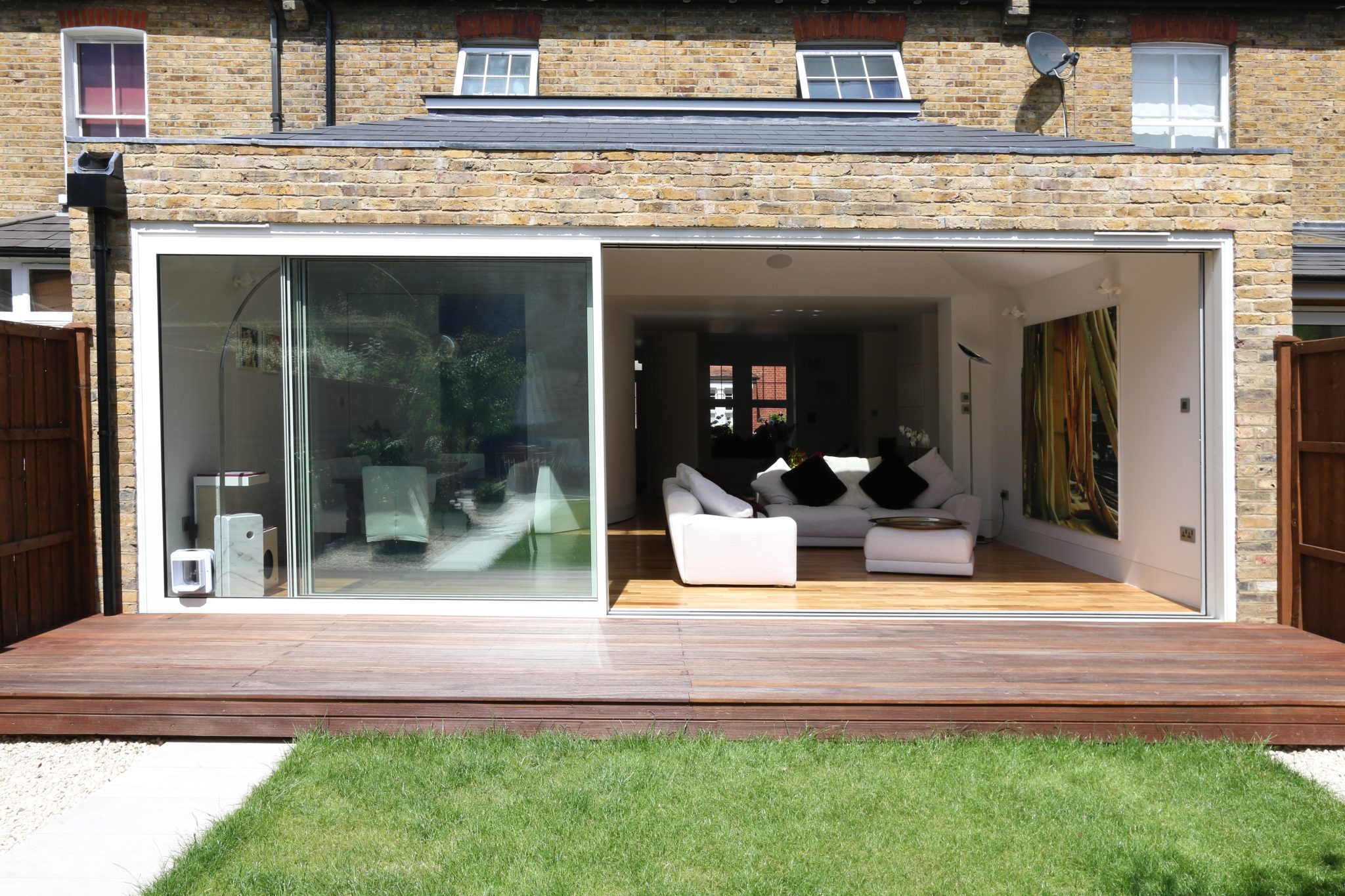 Orchard Road Sliding Door with a Cat Flap